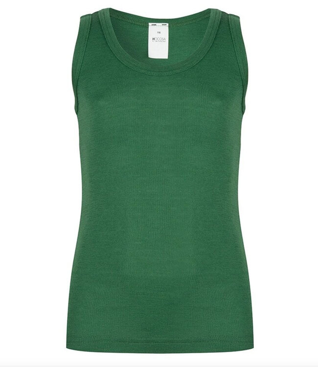 HOCOSA hemd wol zijde kind biologische wol GROEN