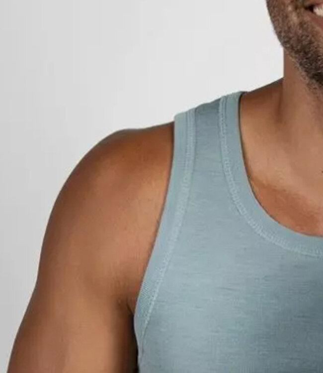 ENGEL hemd biologische wol en zijde heren IJSBLAUW