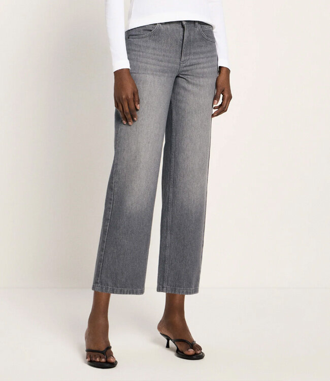 LANIUS relaxed jeans GAIA DARK GREY biologisch katoen