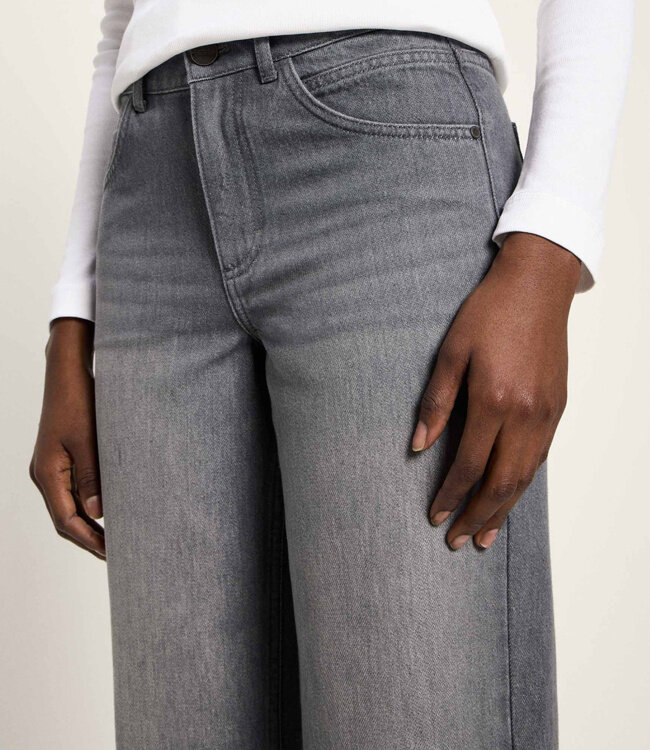 LANIUS relaxed jeans GAIA DARK GREY biologisch katoen