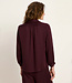 LANIUS effen blouse NORAH BORDEAUX van tencel