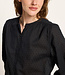 LANIUS blouse met structuurstof en plooien DITA BLACK