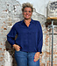 Lanius LANIUS effen blouse NORAH PURPLE BLUE van tencel
