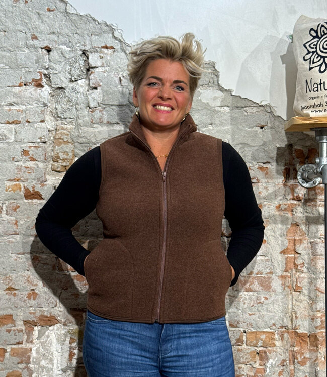 ENGEL NATUR wollen BODYWARMER wolfleece dames KANEEL