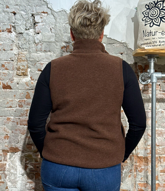 ENGEL NATUR wollen BODYWARMER wolfleece dames KANEEL