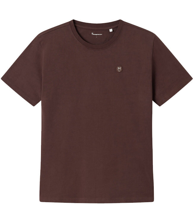 T-shirt met badge LOKE CHOCOLATE biologisch katoen KCA