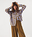 SKFK SKFK wijde blouse LONE STRIPES VIOLET van ecovero