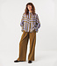 SKFK wijde blouse LONE STRIPES VIOLET van ecovero