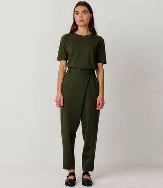 SKFK SKFK broek met overslag EZAMA GREEN van modal