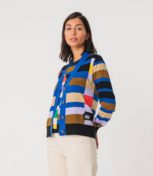 SKFK vest MAIPI GREMS met print van biologisch katoen