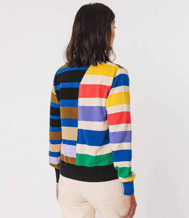 SKFK vest MAIPI GREMS met print van biologisch katoen