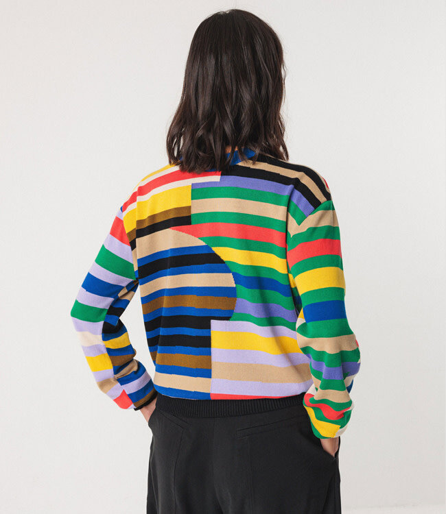 SKFK trui HUA GREMS van gebreid biologisch katoen