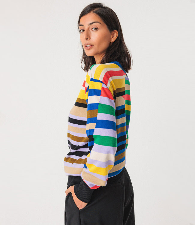 SKFK trui HUA GREMS van gebreid biologisch katoen