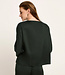 LANIUS effen blouse ELIN GREEN met 3/4 mouw van tencel