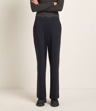 Lanius LANIUS wollen pantalon broek MEREL ZWART met biokatoen