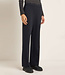 LANIUS wollen pantalon broek MEREL ZWART met biokatoen