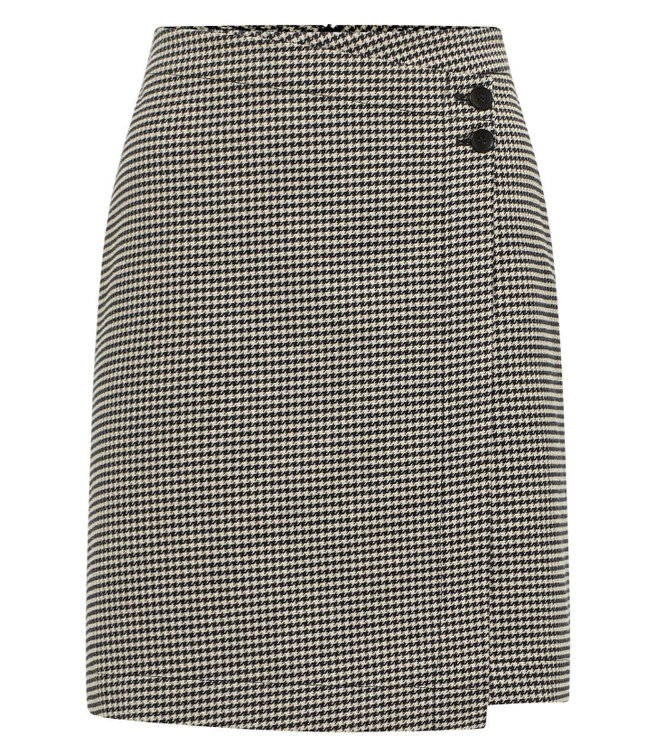 LANIUS pied-de-poule rok STINE met overslag