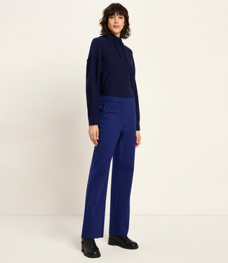 Lanius LANIUS wollen pantalon broek MEREL PURPLE BLUE biokatoen
