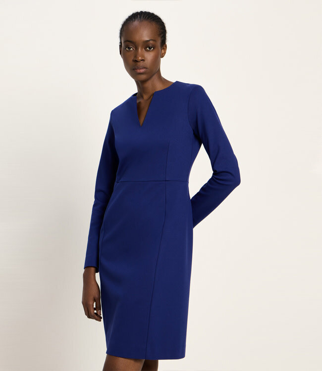 LANIUS wollen kokerjurk TIRZA van biologische wol en katoen