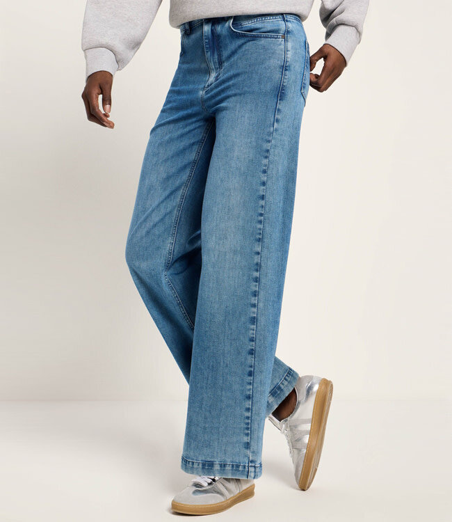 LANIUS mid waist spijkerbroek MARLENE MID BLUE