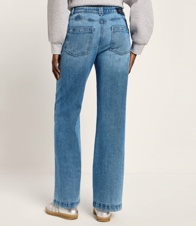LANIUS mid waist spijkerbroek MARLENE MID BLUE