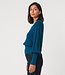 SKFK vierkante hals ajour trui DUDEA OXFORD BLUE biokatoen