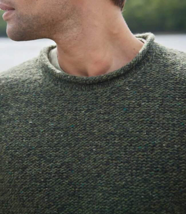 Wollen trui TED OLIVE van merino en cashmere FISHERMAN