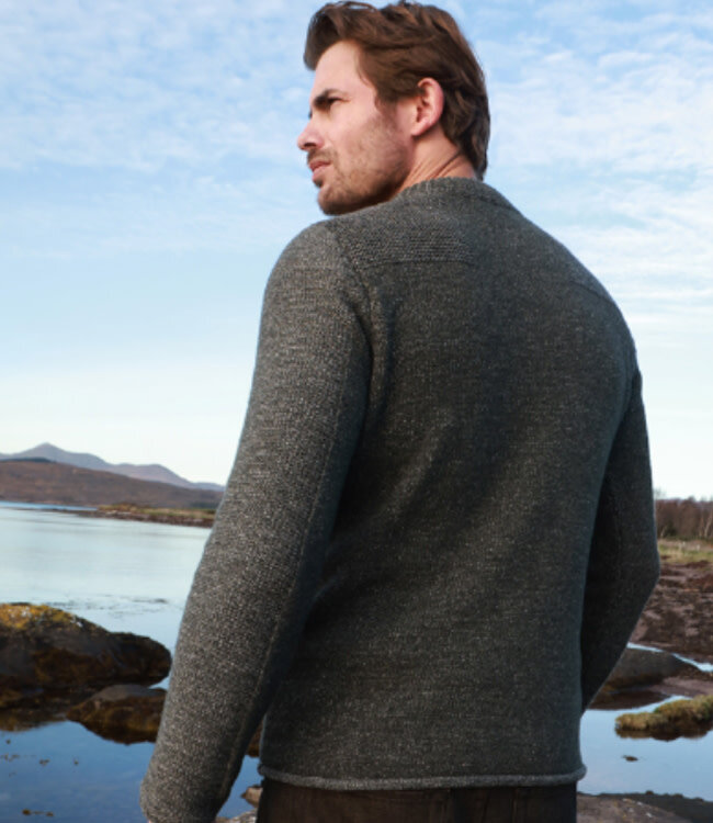 FISHERMAN Wollen trui HANS WOODLAND pure merinowol