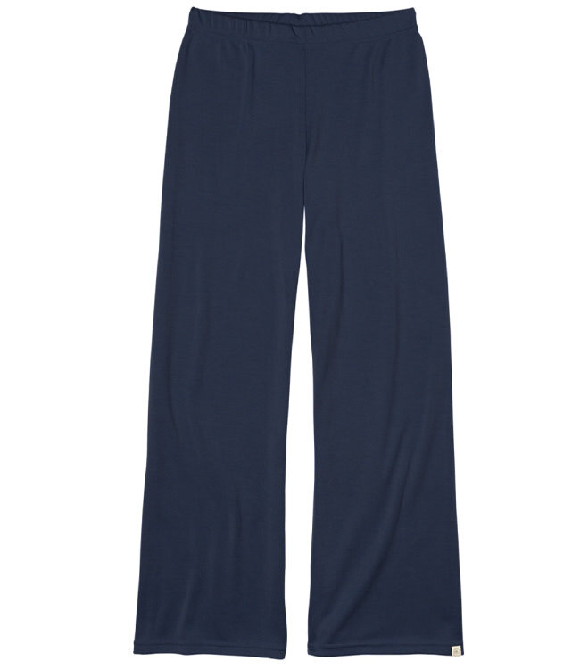 ENGEL Wol zijde LOUNGE broek dames NAVY 240 gr m/2