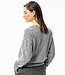 LIVING CRAFTS v-hals trui ALINA GREY biokatoen en wol