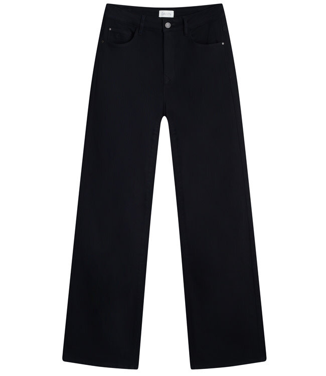 DAWN DENIM flared spijkerbroek DEW BLACK biologisch katoen
