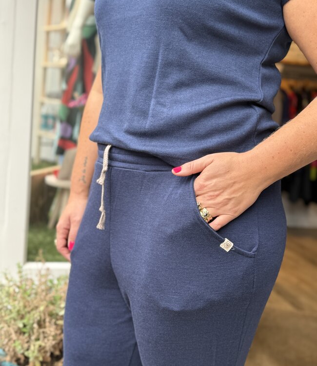 ENGEL Wol zijde jogging broek NAVY 240 gr m/2 UNISEX