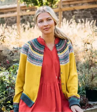 Eribé ERIBÉ merino wollen ALPINE VEST met angora PICCALILLI