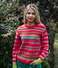 Eribé ERIBE wollen trui STOBO ROSA FAIRISLE reversible