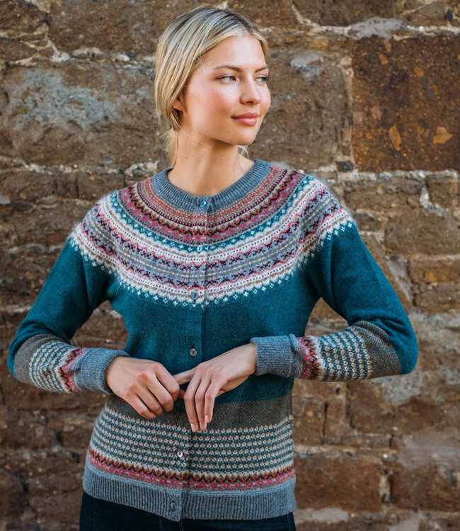 ERIBÉ merino wollen ALPINE VEST met angora LUGANO