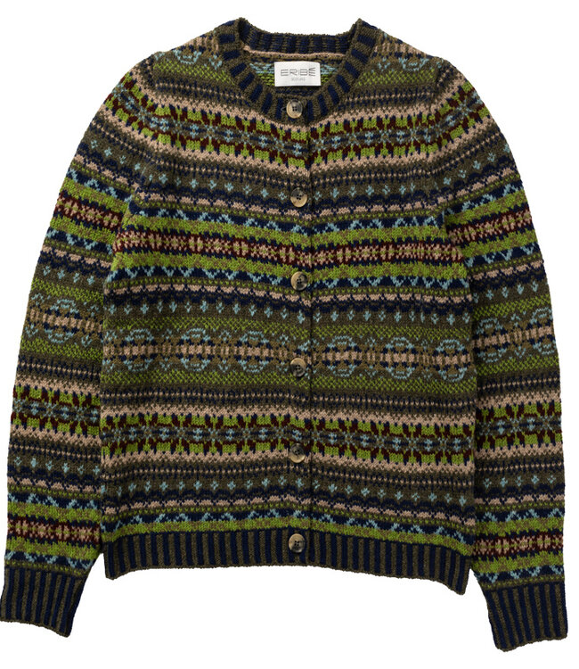 ERIBÉ wollen VEST extra fijne lamswol KINROSS LODEN