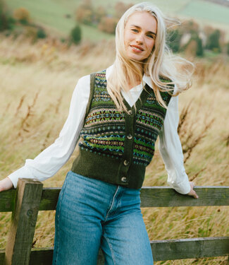 Eribé ERIBÉ wollen spencer dames vest KINROSS LODEN