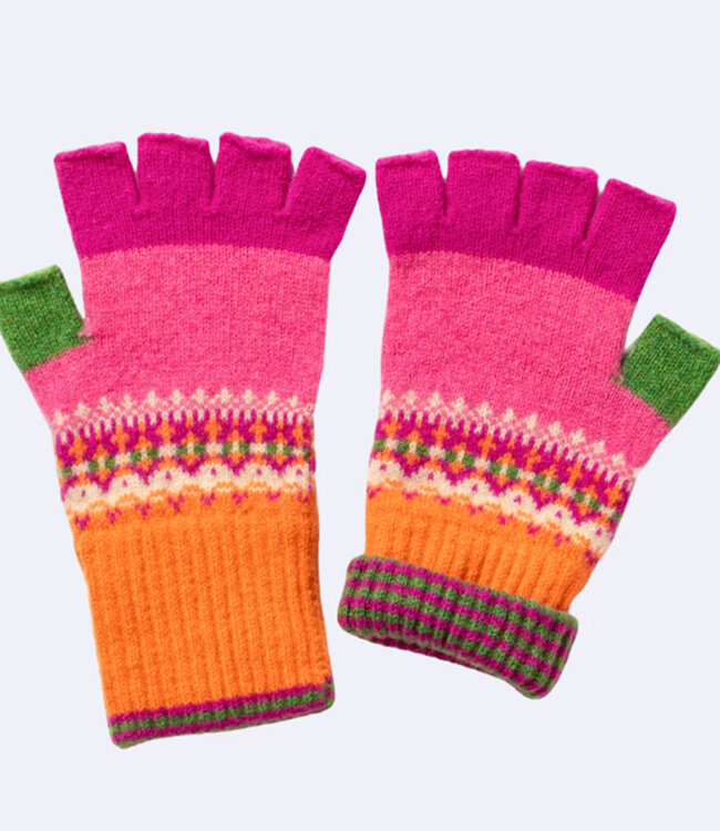 ERIBE Wollen VINGERLOZE handschoenen ALLOA TULIP