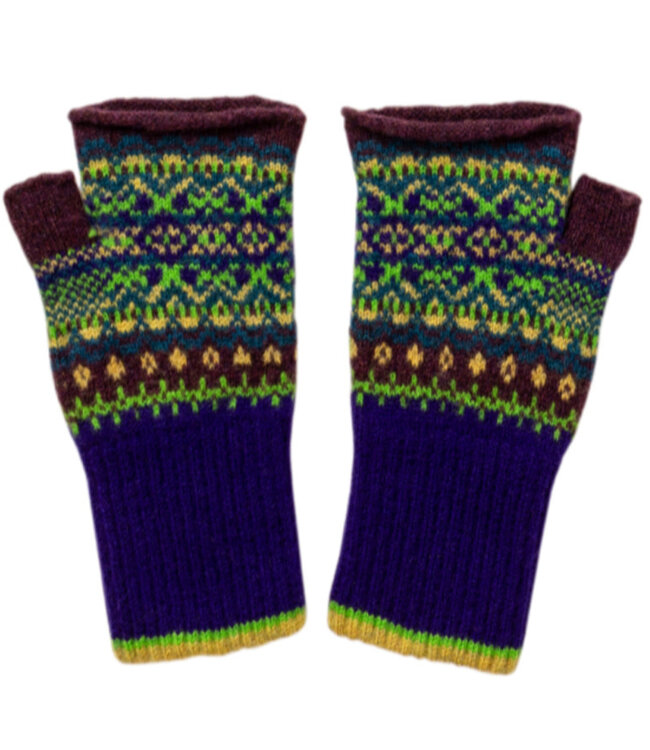 ERIBE Wollen POLSWARMERS 100% merino Fairisle ALLOA SIRIUS