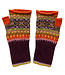 Eribé ERIBE Wollen POLSWARMERS 100% merino Fairisle ALLOA COPPERLAND