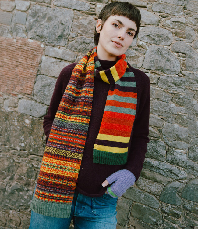 ERIBE Wollen sjaal 100% merino lamswol STOBO HARISSA