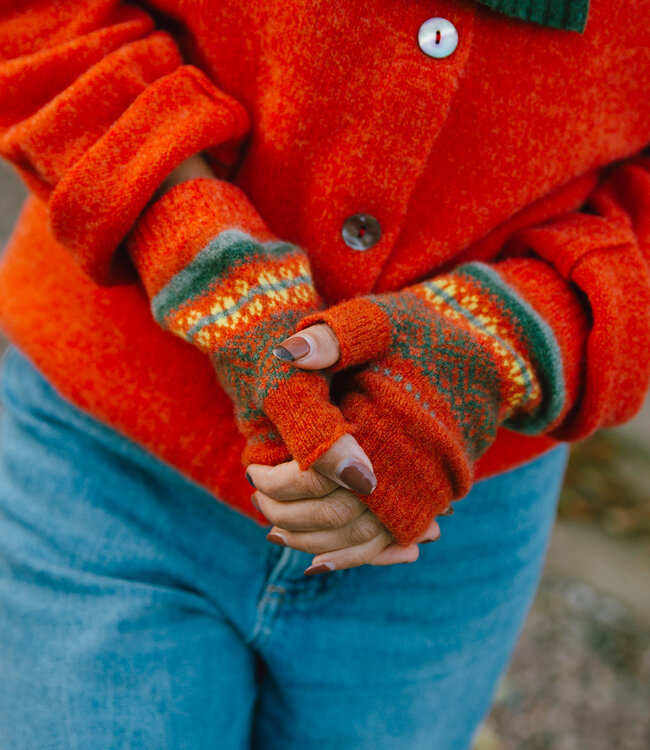 ERIBE Wollen POLSWARMERS 100% merino STOBO HARISSA