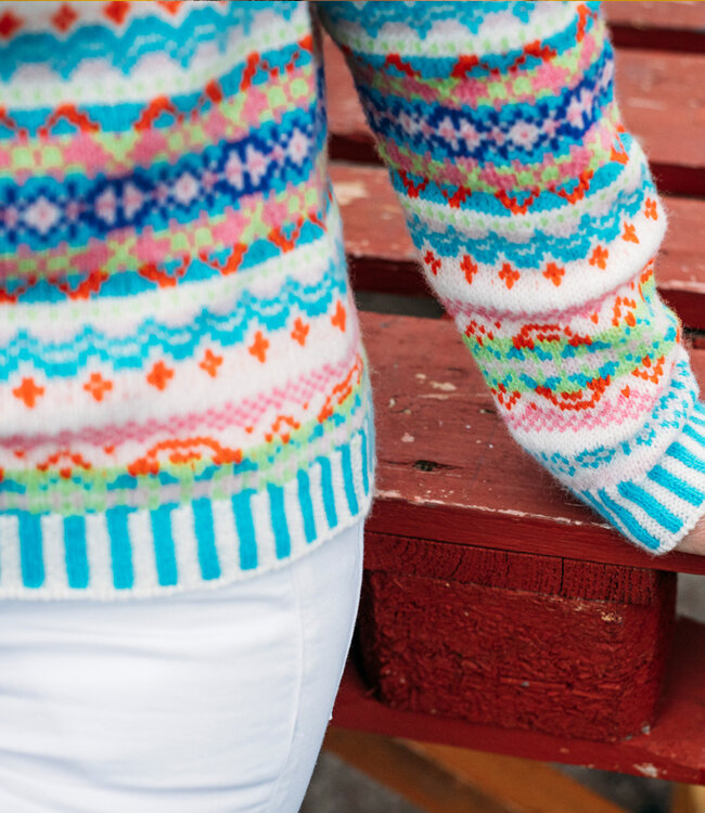 ERIBÉ wollen TRUI extra fijne lamswol dames KINROSS MURAL