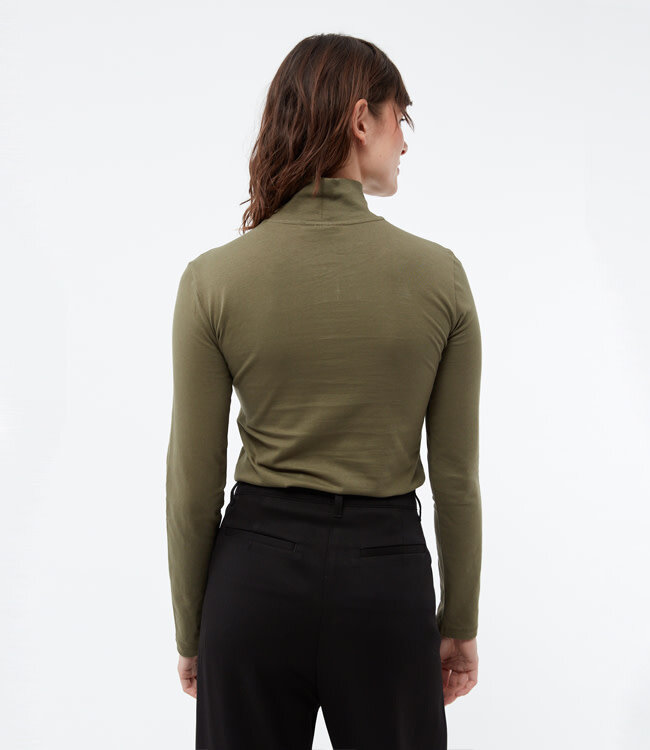 GIVN basic coltrui VIDANA KHAKI biologisch katoen jersey