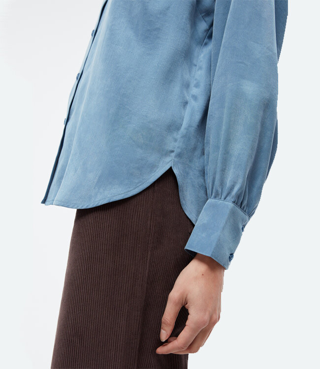 GIVN effen blouse KASSIA CLOUDY van ecovero