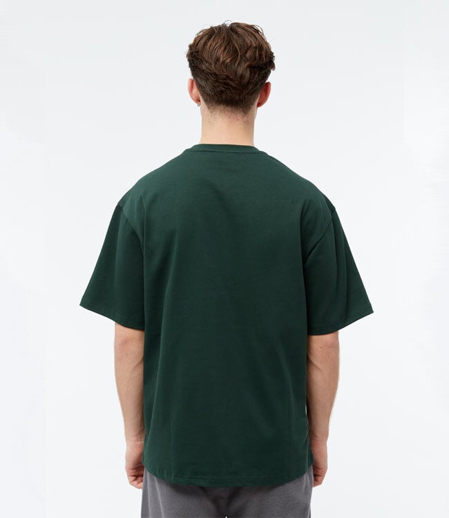 GIVN effen t-shirt CLIFFT GREEN van biologisch katoen