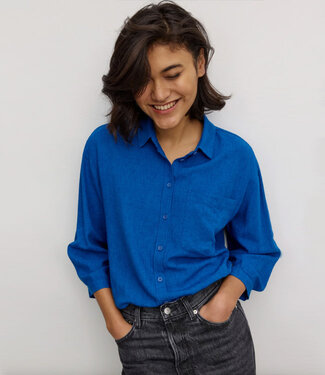 Recolution RECOLUTION Blouse CYPRESS LAPIS ecovero linnen