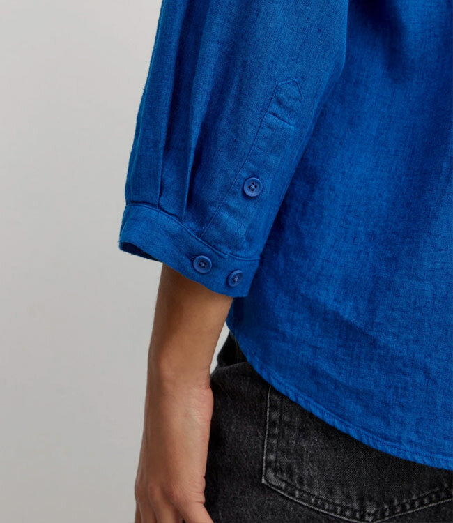 RECOLUTION Blouse CYPRESS LAPIS ecovero linnen