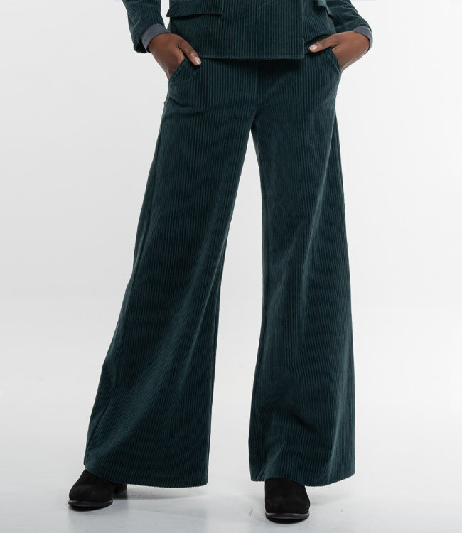 ALMA & LOVIS corduroy pantalon MARLENE GREEN biokatoen