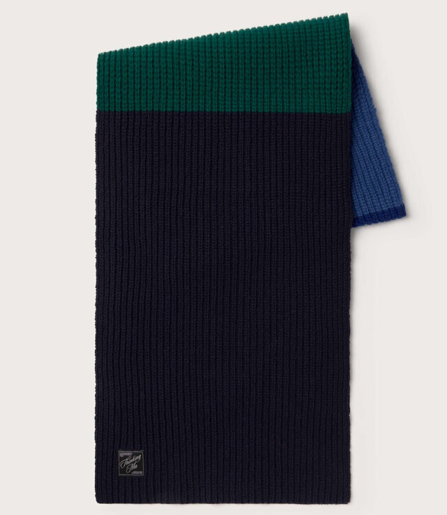 THINKING MU Wollen sjaal shawl 100% merino GHEDE BLUE